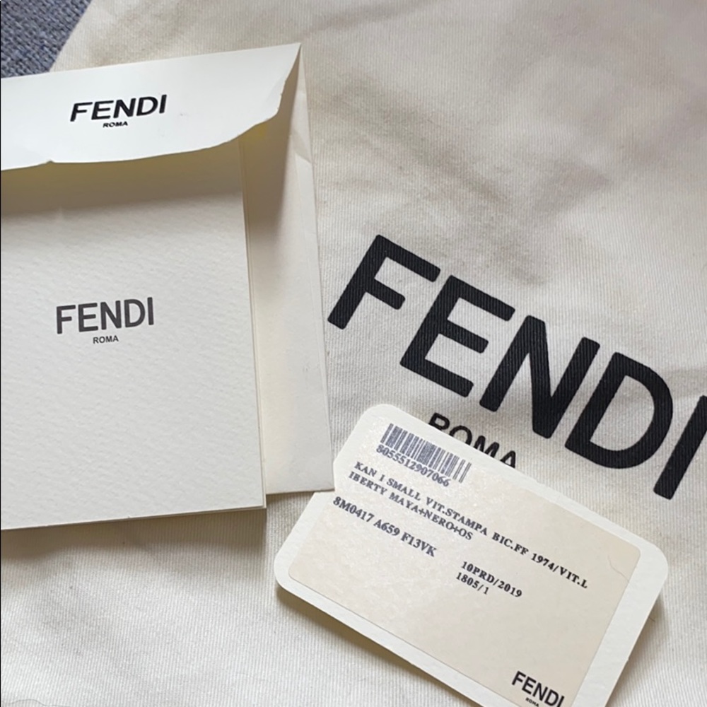 Fendi Kan U Monogram FF Leather Crossbody Bag - Picture 12 of 13